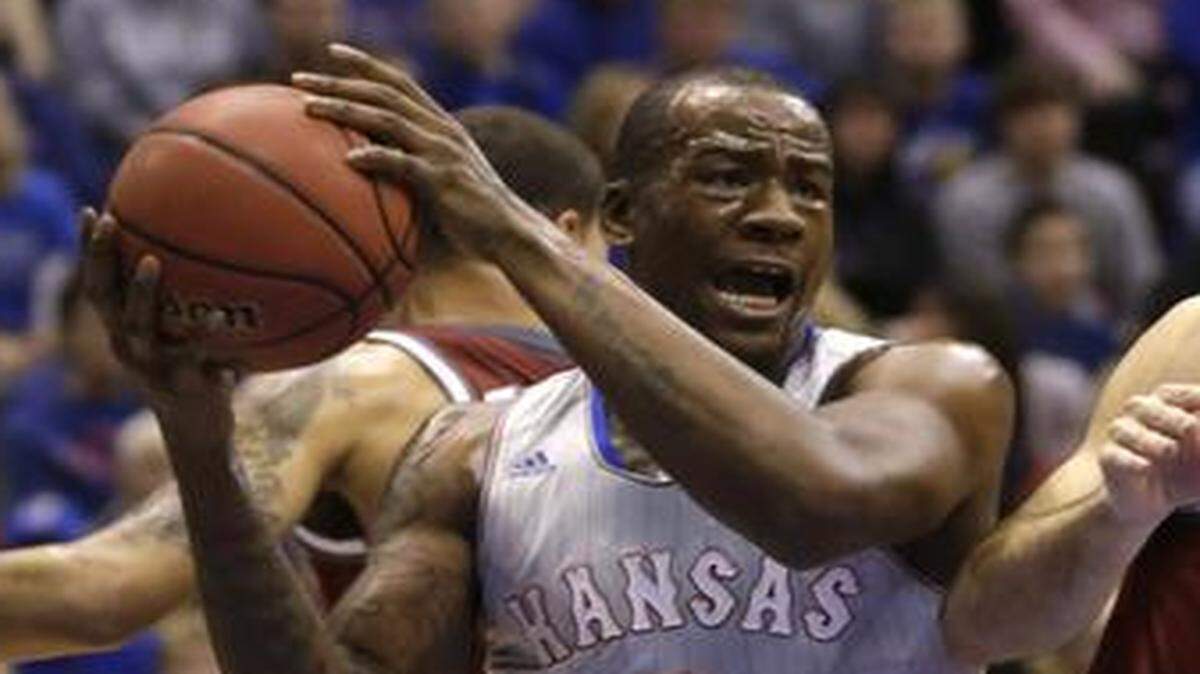
Kansas forward Cliff Alexander (left).
