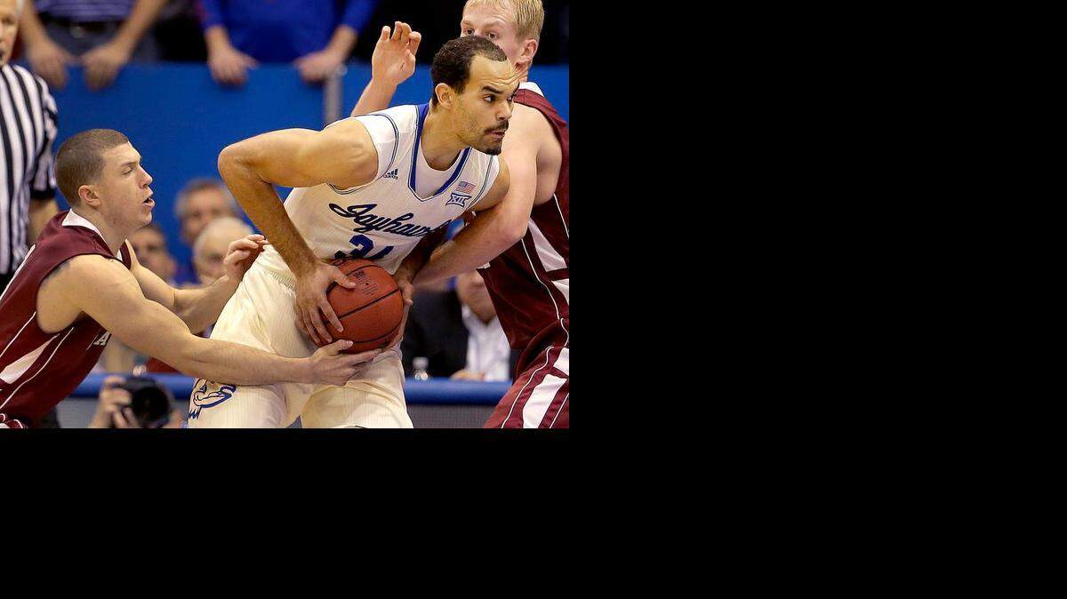 
Kansas’ Perry Ellis had a rough game Saturday against Lafayette, scoring only four points while being under the weather.
