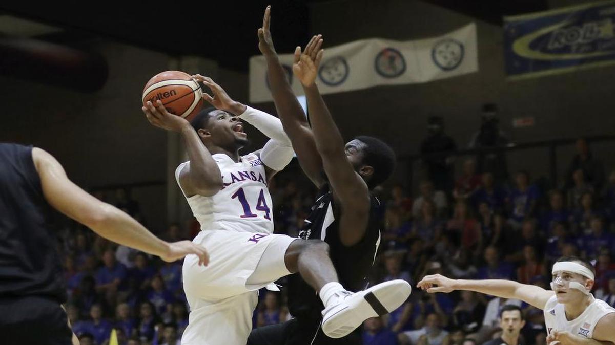 KU coach Bill Self had high praise Monday for sophomore transfer guard Malik Newman (left), who was impressive in the team’s tour of Italy this summer.