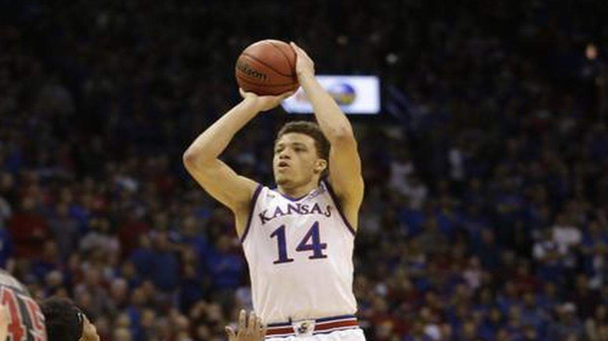 
Kansas guard Brannen Greene took a shot against UNLV on Jan. 4 in Lawrence


