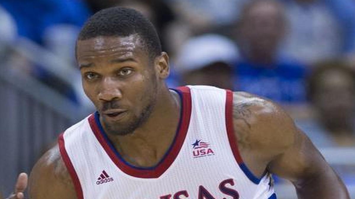 
Kansas guard Wayne Selden (1), shown in an exhibition game against Canada on June 26 at the Sprint Center, sank the game-winning free throw as the Jayhawks, representing the United States in the World University Games, beat Serbia 66-65 early Wednesday in in Gwangju, South Korea.

