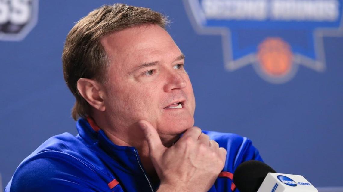 Kansas head basketball coach Bill Self