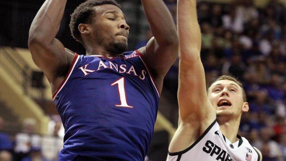 
Kansas and Wayne Selden Jr. will face Michigan State again next season, in the Champions Classic in Chicago.
