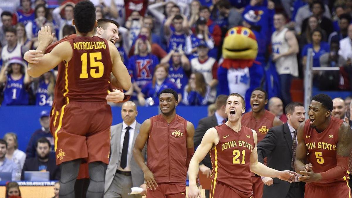 Iowa State got to celebrate a 92-89 overtime victory over Kansas last year at Allen Fieldhouse.