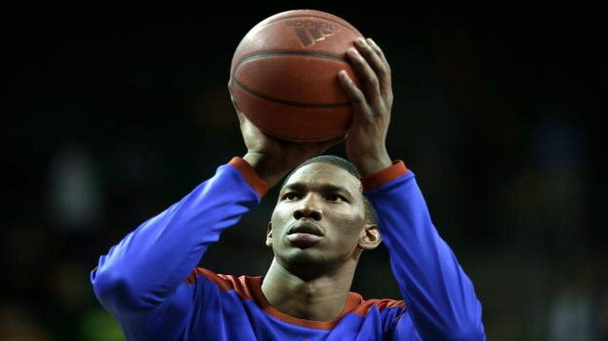 
Former KU center Joel Embiid, the possible No. 1 pick in the NBA Draft, has a stress fracture in his right foot that needs surgery and he won’t be present at the draft Thursday.
