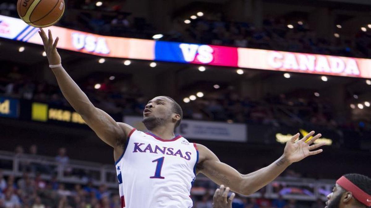 
Wayne Selden (1) scored 19 points and had eight rebounds against Turkey in the opening game of the World University Games in South Korea.
