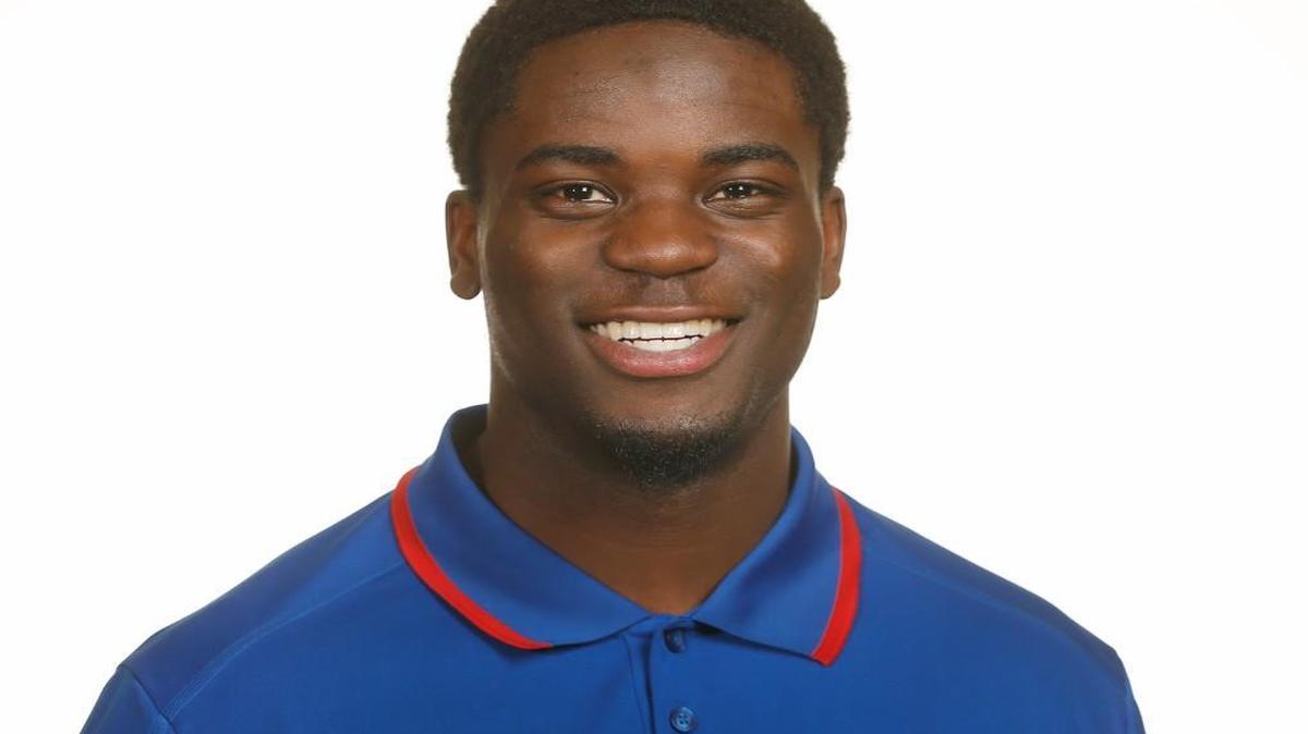 
Matthew Boateng was dismissed from the University of Kansas football team Wednesday for a team rules violation.
