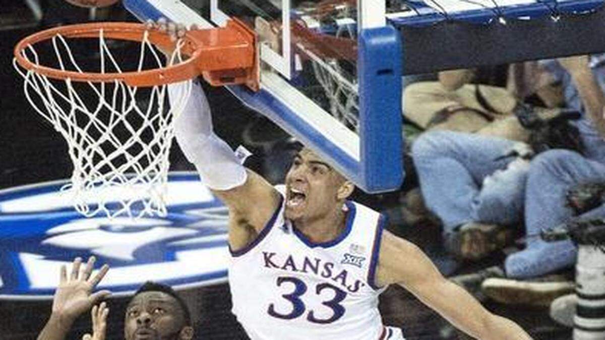 
Kansas forward Landen Lucas has stepped up in the absence of Cliff Alexander.
