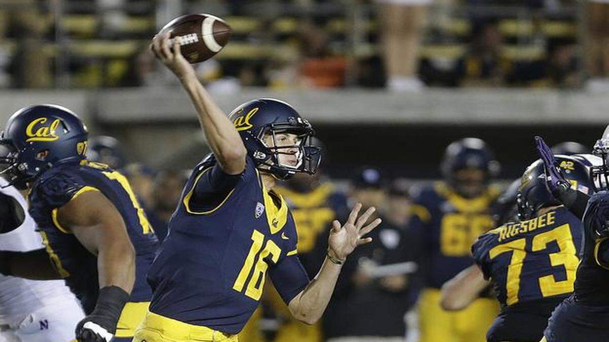 
Cal quarterback Jared Goff was one of the top passers in the nation during 2013-14 in the “Bear Raid” offense at Cal. New KU offensive coordinator Rob Likens, a Cal assistant coach the last two years, plans to bring a similar offense to Lawrence.


