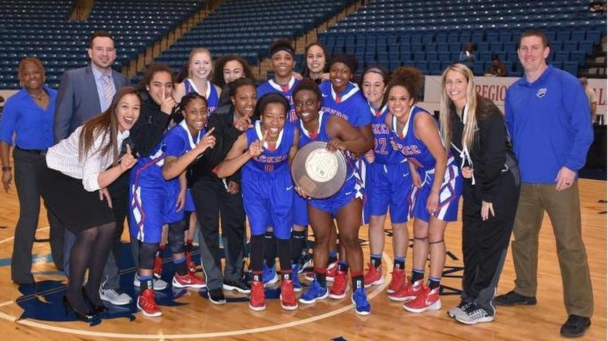 The Kansas City Kansas Community College men’s and women’s basketball teams both reached the NJCAA Division II national tournament.