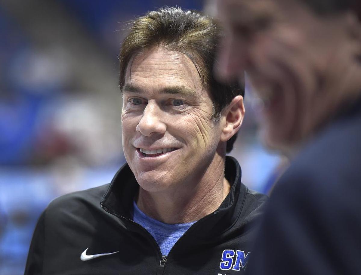 Former Kansas State guard Tim Jankovich now coaches the SMU Mustangs. SMU will face Southern California on Friday in a first round game of the NCAA Tournament in Tulsa, Okla.