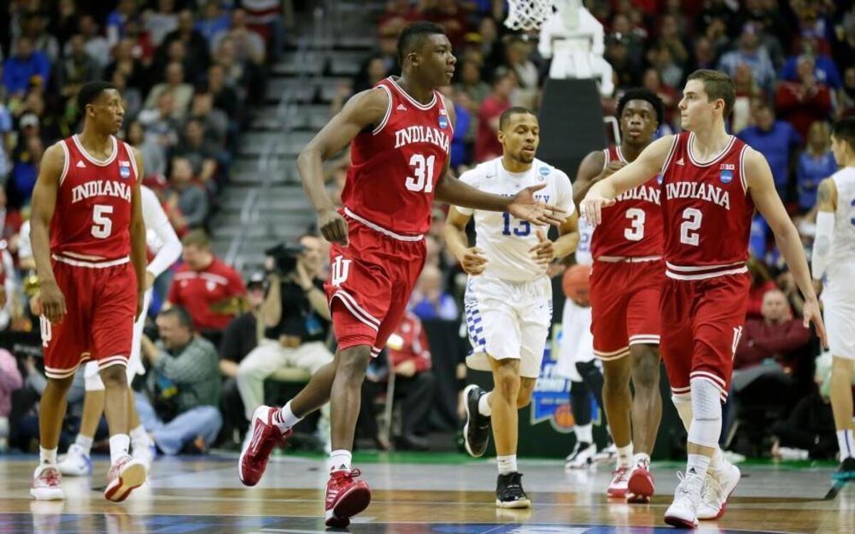 Indiana center Thomas Bryant (31) is a former Missouri recruit who had a hand in Saturday’s Hoosier victory over Kentucky.