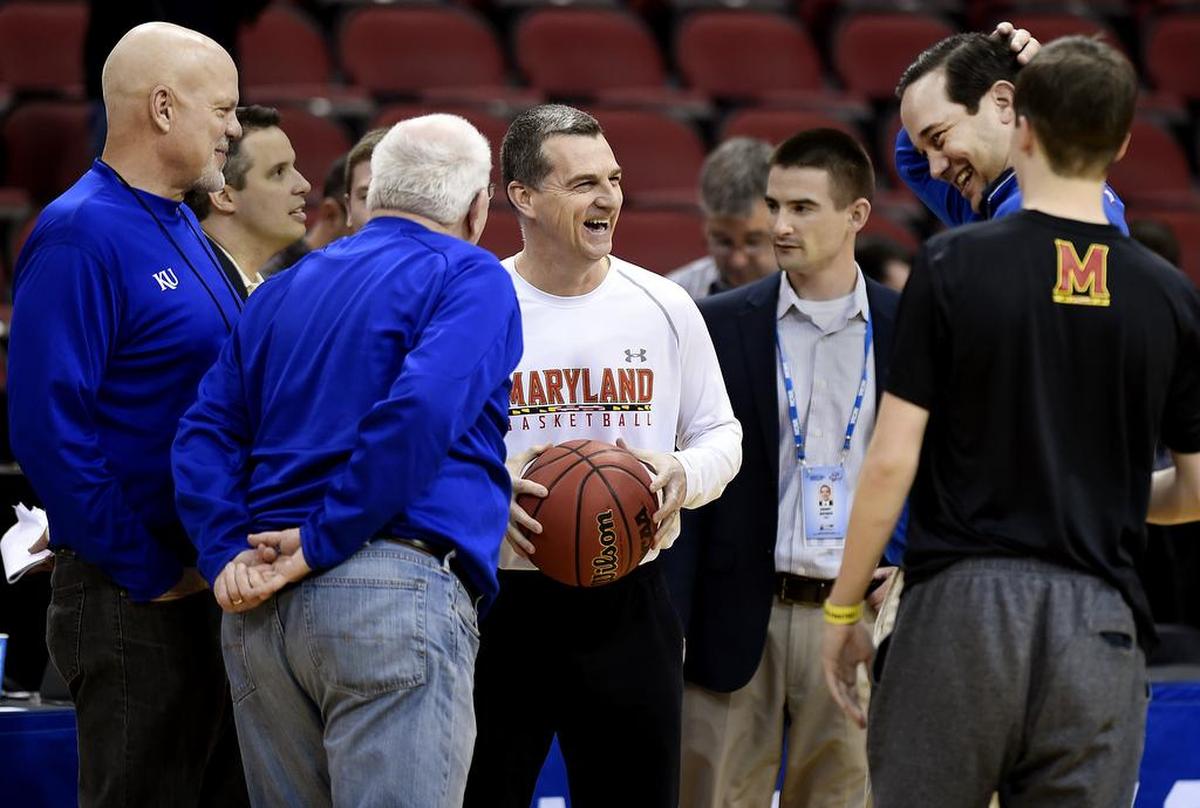 Former Kansas Jayhawks player and Maryland head coach Mark Turgeon 
