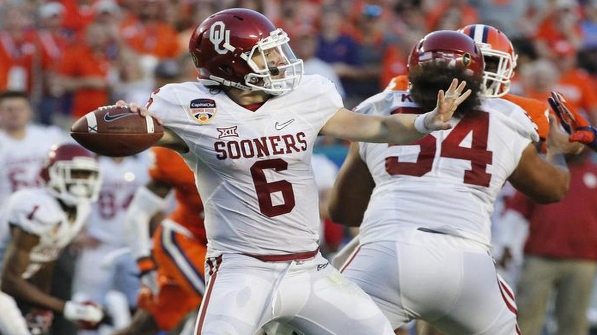 Oklahoma quarterback Baker Mayfield