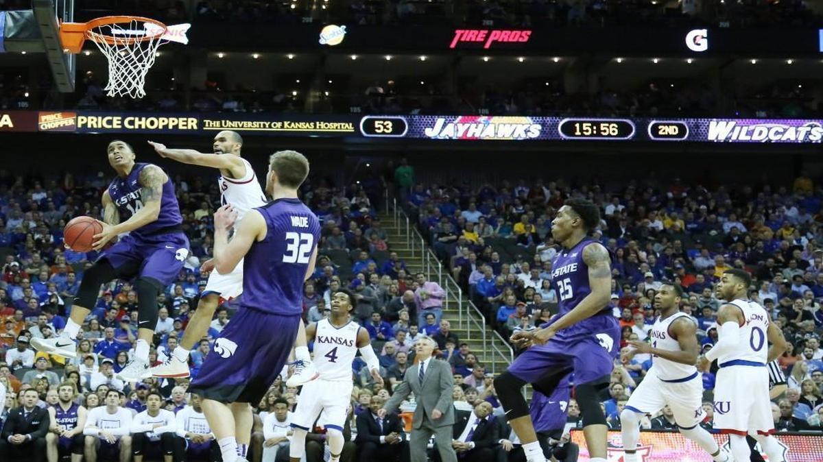 Kansas and Kansas State faced off during the Big 12 Tournament earlier this year at the Sprint Center. The average crowd at the tournament was 18,987, putting the Big 12 in the lead for tournament attendance, according to NCAA data.