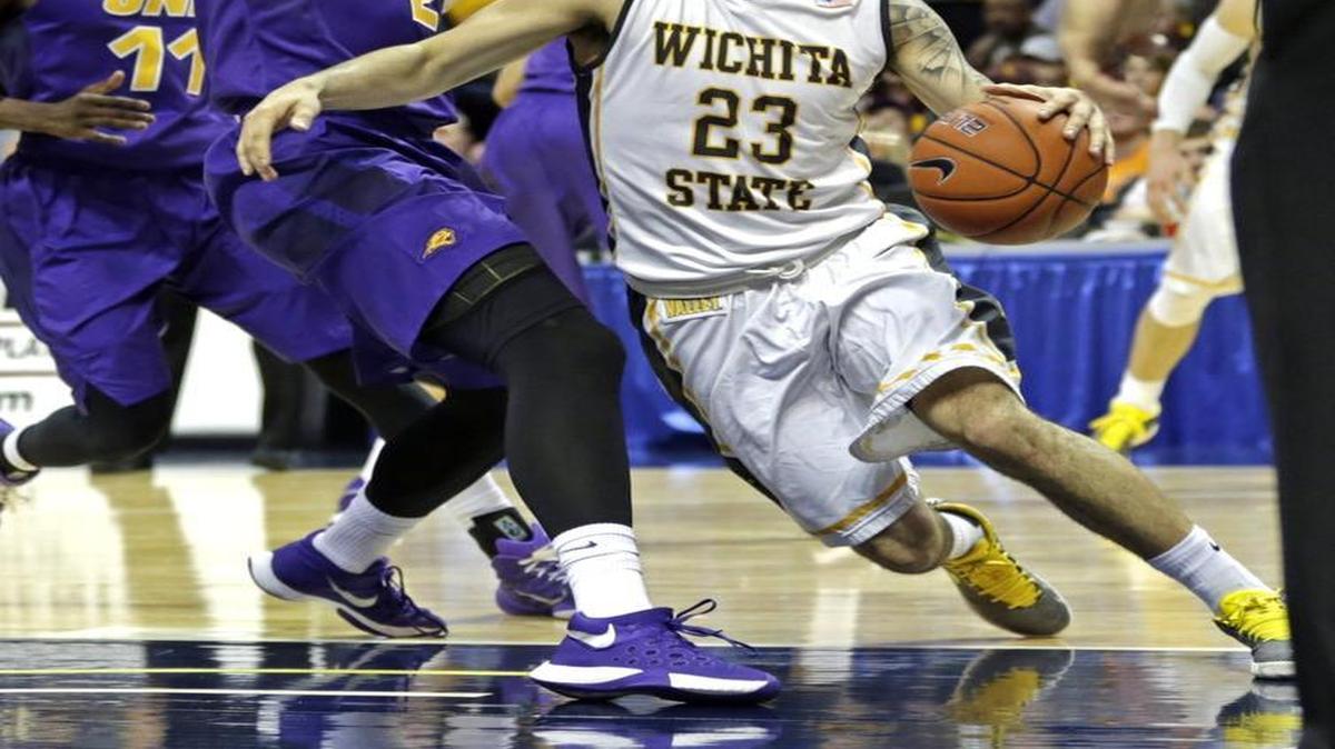 Wichita State’s Fred VanVleet (right) finished with eight points against Northern Iowa on Saturday.