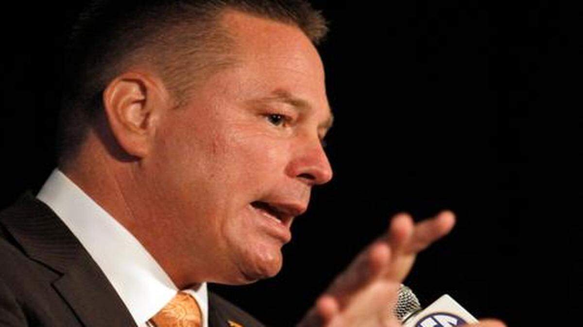 
Tennessee coach Butch Jones must replace every starter on his offensive and defensive lines.
