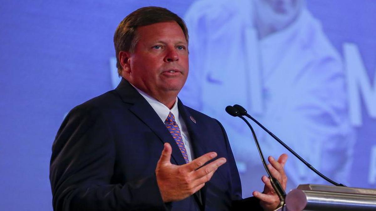 There was more than just football talk when Florida coach Jim McElwain spoke Tuesday at SEC Media Days in Hoover, Ala.