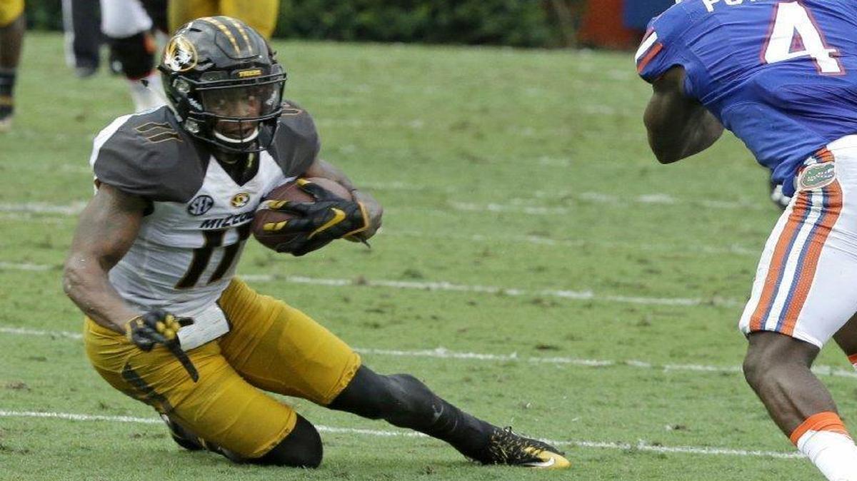 Mizzou senior Aarion Penton (left) was a coaches’ first-team all-SEC selection at defensive back for 2016.