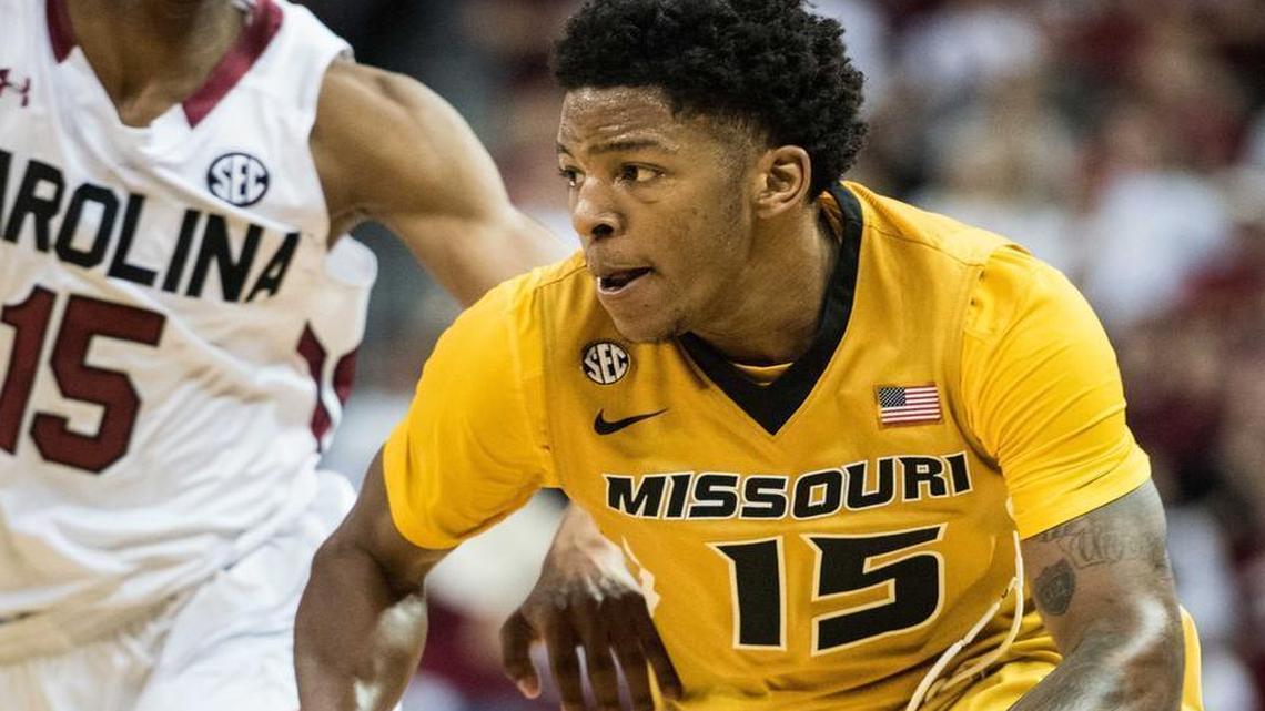 Wes Clark (right), Missouri’s second-leading scorer, was dismissed from the team Tuesday.