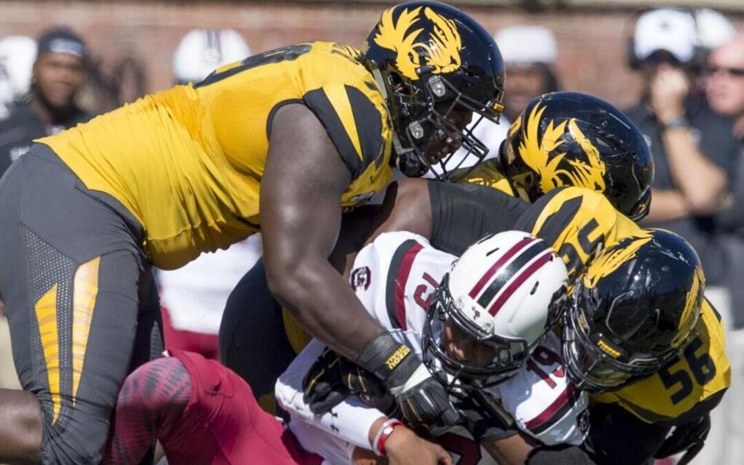 Missouri Tigers defensive lineman Terry Beckner Jr. (left) believes that new line coach Brick Haley will be a good fit at Mizzou.