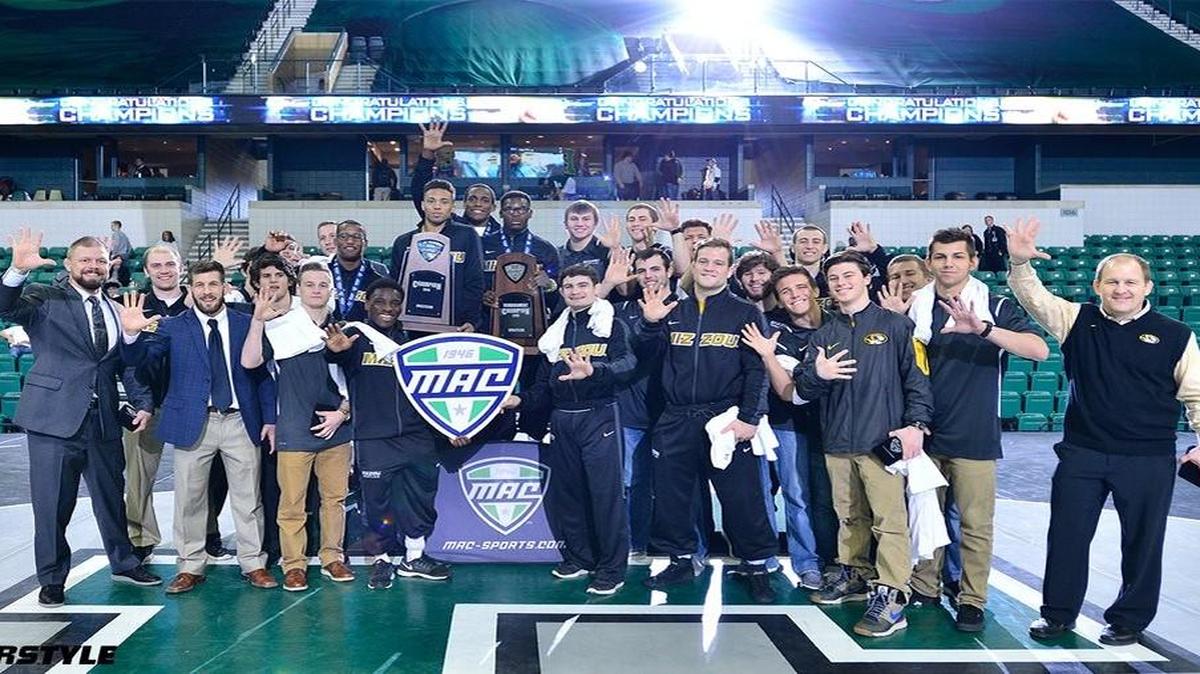 Missouri wrestling cruised to a fourth straight Mid-American Conference crown and fifth consecutive conference championship overall Sunday with a dominant performance at Eastern Michigan University in Ypsilanti, Mich.