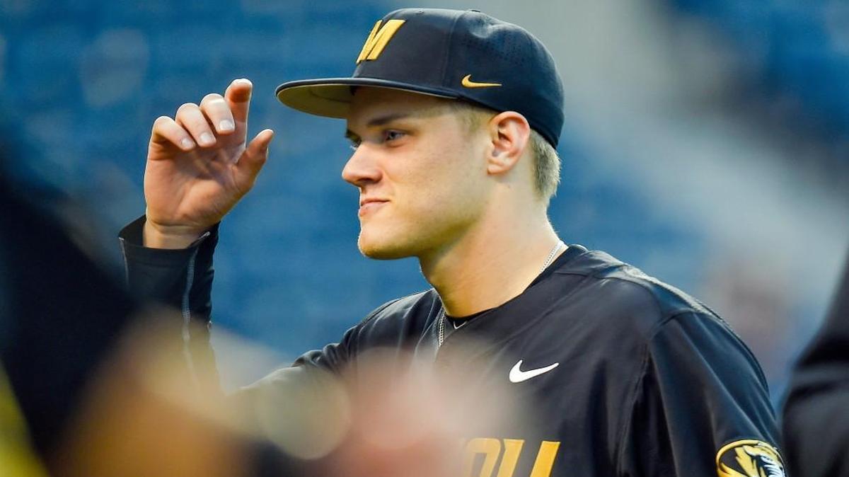 Missouri pitcher Tanner Houck was throwing as hard as 97 ,mph Friday against Auburn.