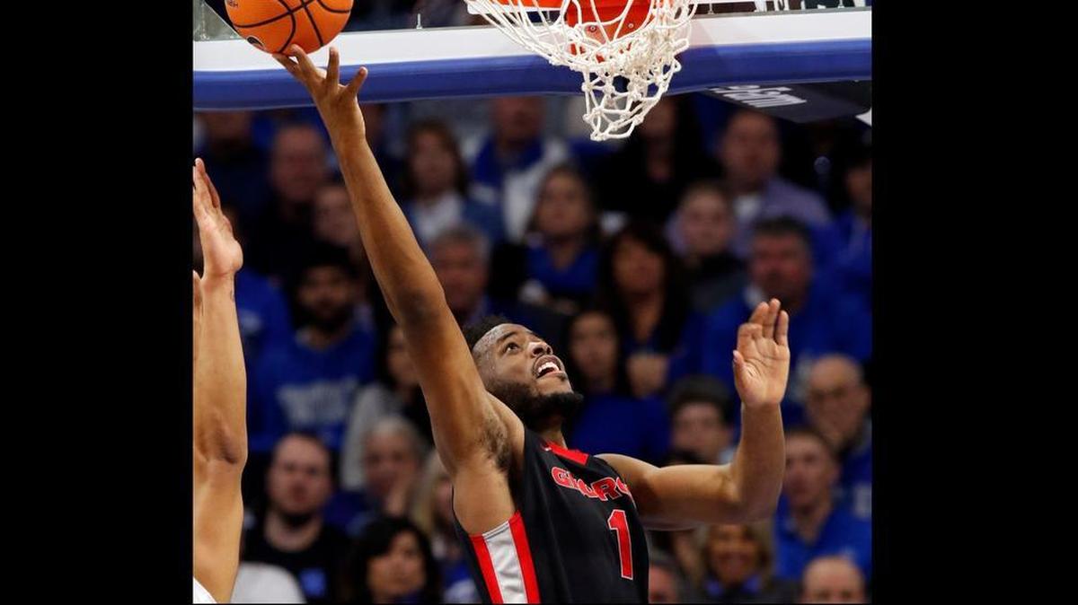 Georgia’s Yante Maten, a 6-foot-8 forward, was one of three players to receive the preseason SEC player of the year honor.