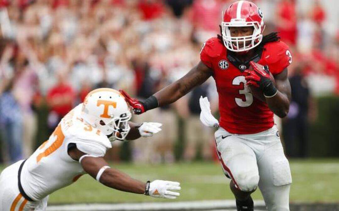 
Georgia running back Todd Gurley eluded Tennessee defensive back Brian Randolph during a game last month.
