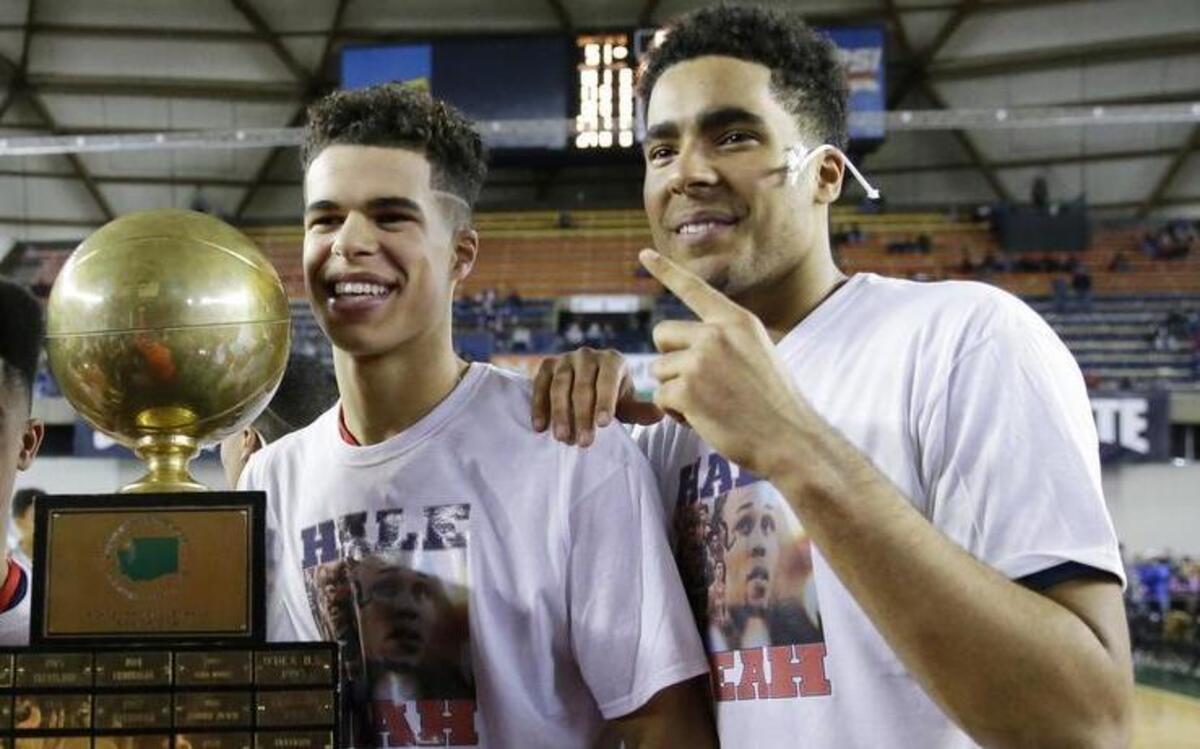 Will Jontay Porter (right) play this fall at Mizzou with older brother Michael Porter Jr. (center)? MU coach Cuonzo Martin said Monday that he expects to use his last remaining scholarship for this season.