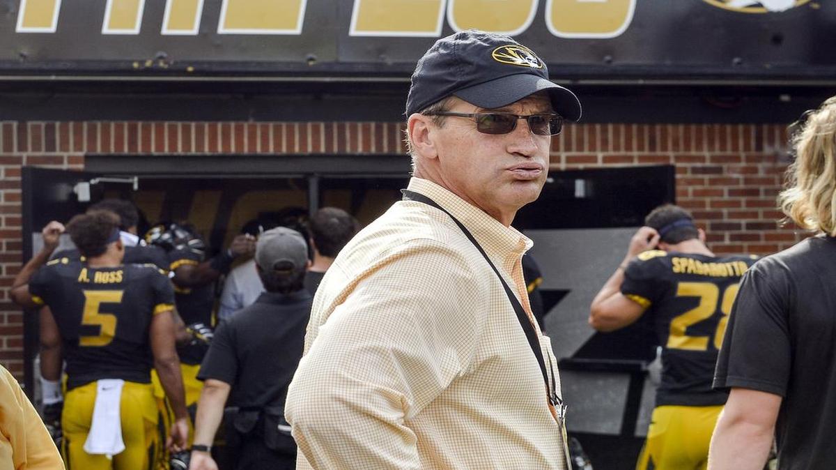 Missouri athletic director Jim Sterk at Mizzou’s football game in Columbia against Kentucky in October.