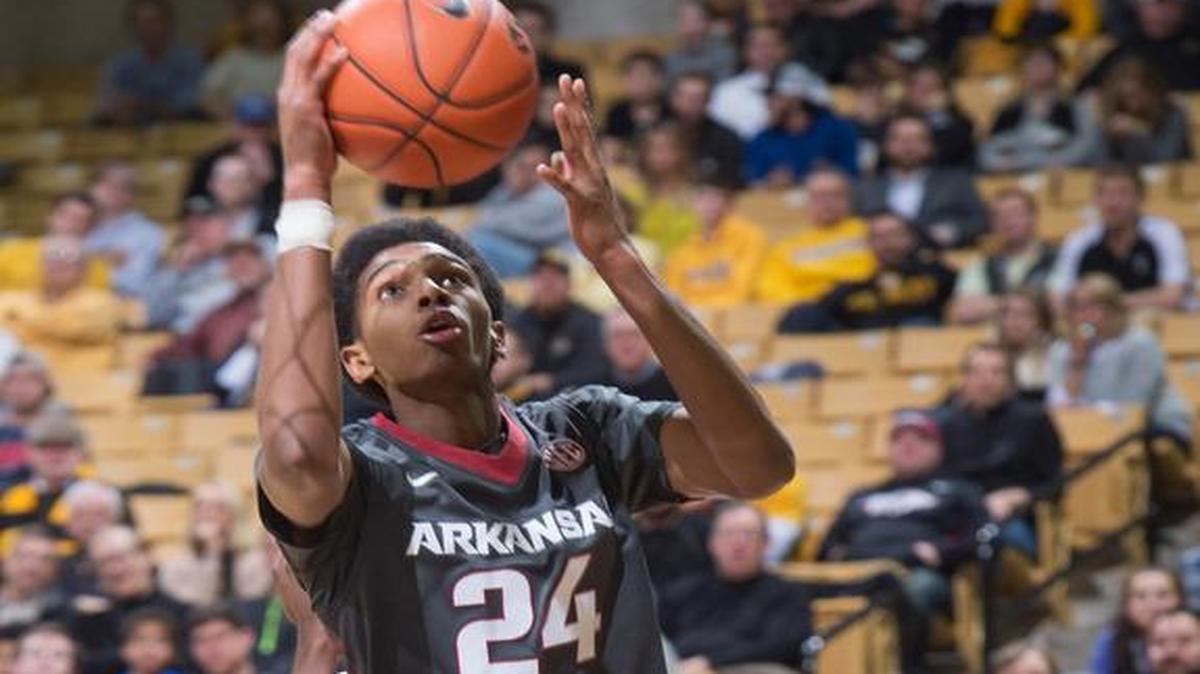 Arkansas freshman guard Jimmy Whitt, a Columbia-Hickman graduate, scored 15 points on 7 of 11 shooting with three rebounds in 20 minutes during his homecoming as the Razorbacks beat Missouri 94-61 on Tuesday night at Mizzou Arena.
