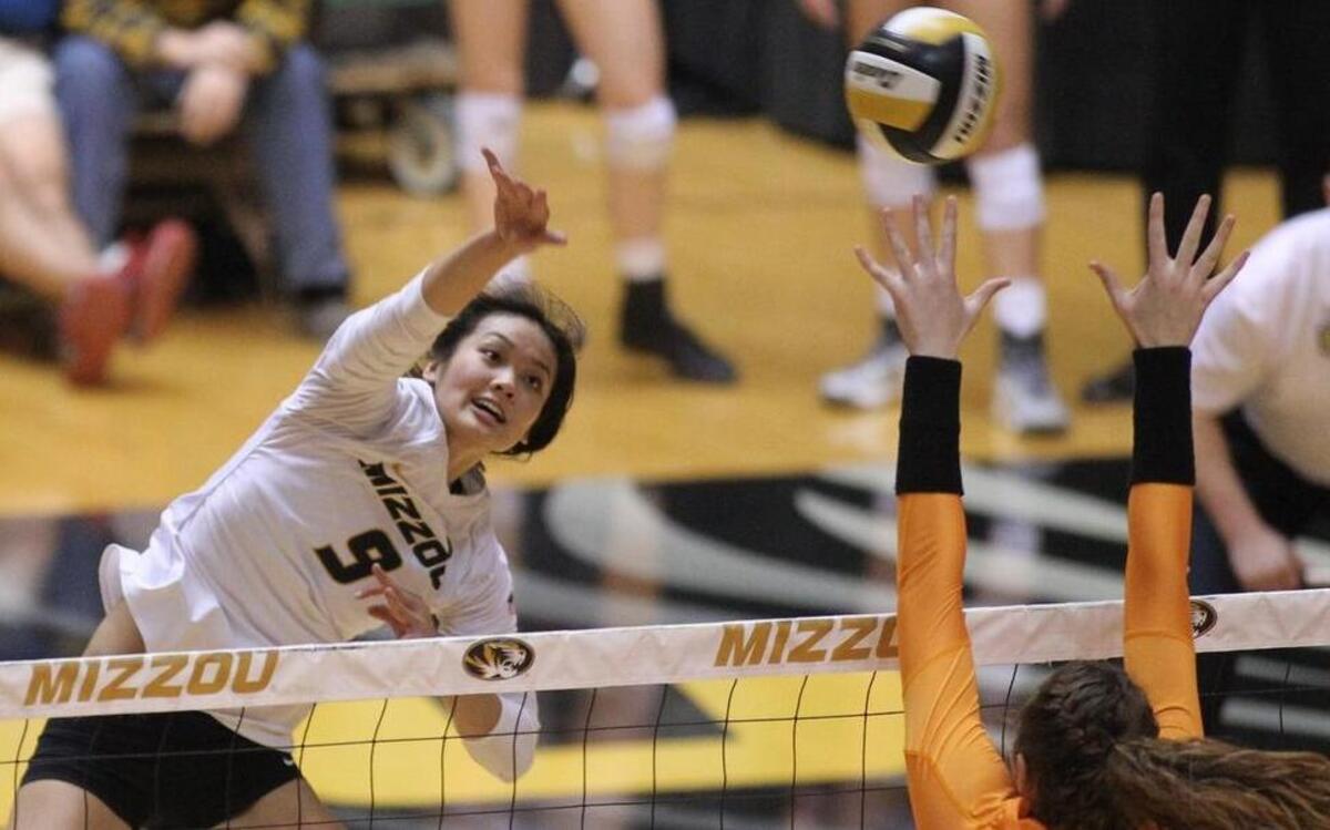 Missouri senior Carly Kan ranks third on the school’s all-time list with 1,638 kills.