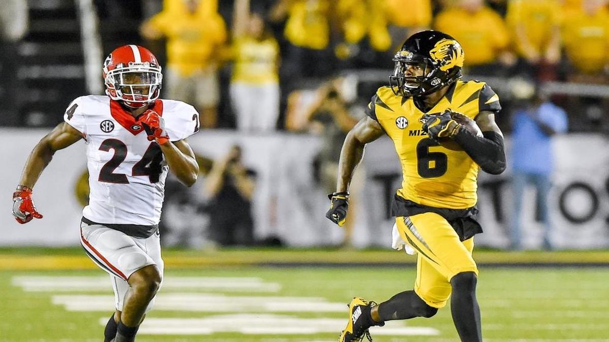 Missouri Tigers wide receiver J’Mon Moore.