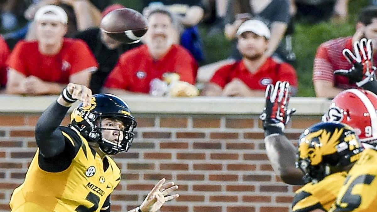 Missouri Tigers quarterback Drew Lock.