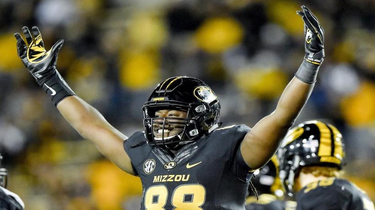 Missouri Tigers defensive lineman Nate Howard.