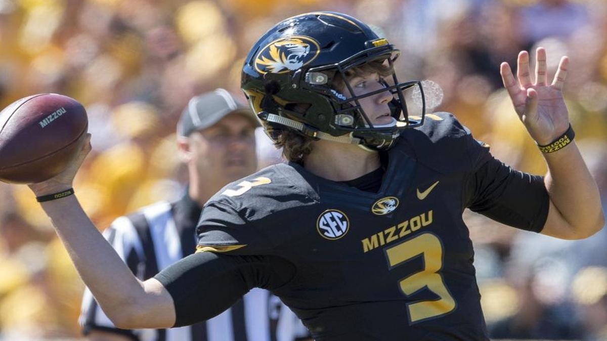 
Freshman Drew Lock will make his first college start Saturday against South Carolina. He has already had some experience on the field with the Tigers, including in the fourth quarter against the University of Connecticut.
