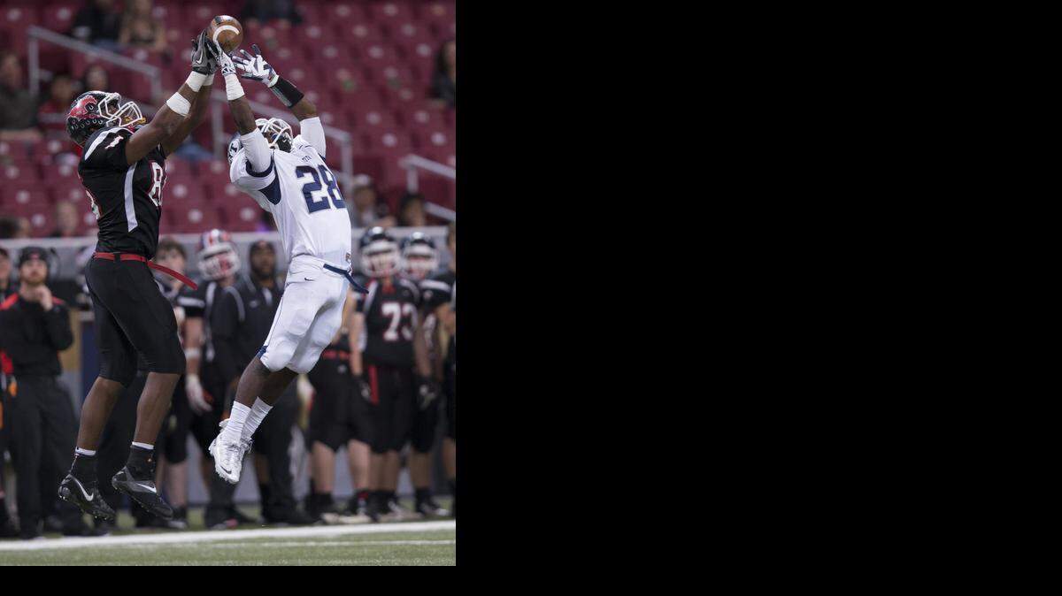 
Logan Cheadle (right) was able to show off some of his abilities as a cornerback for Lee’s Summit West last season, including in the the Missouri Class 5 championship.
