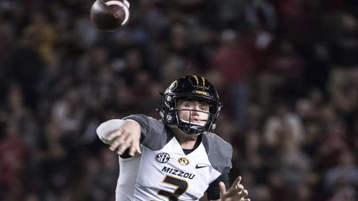 Missouri quarterback Drew Lock against South Carolina on Saturday.