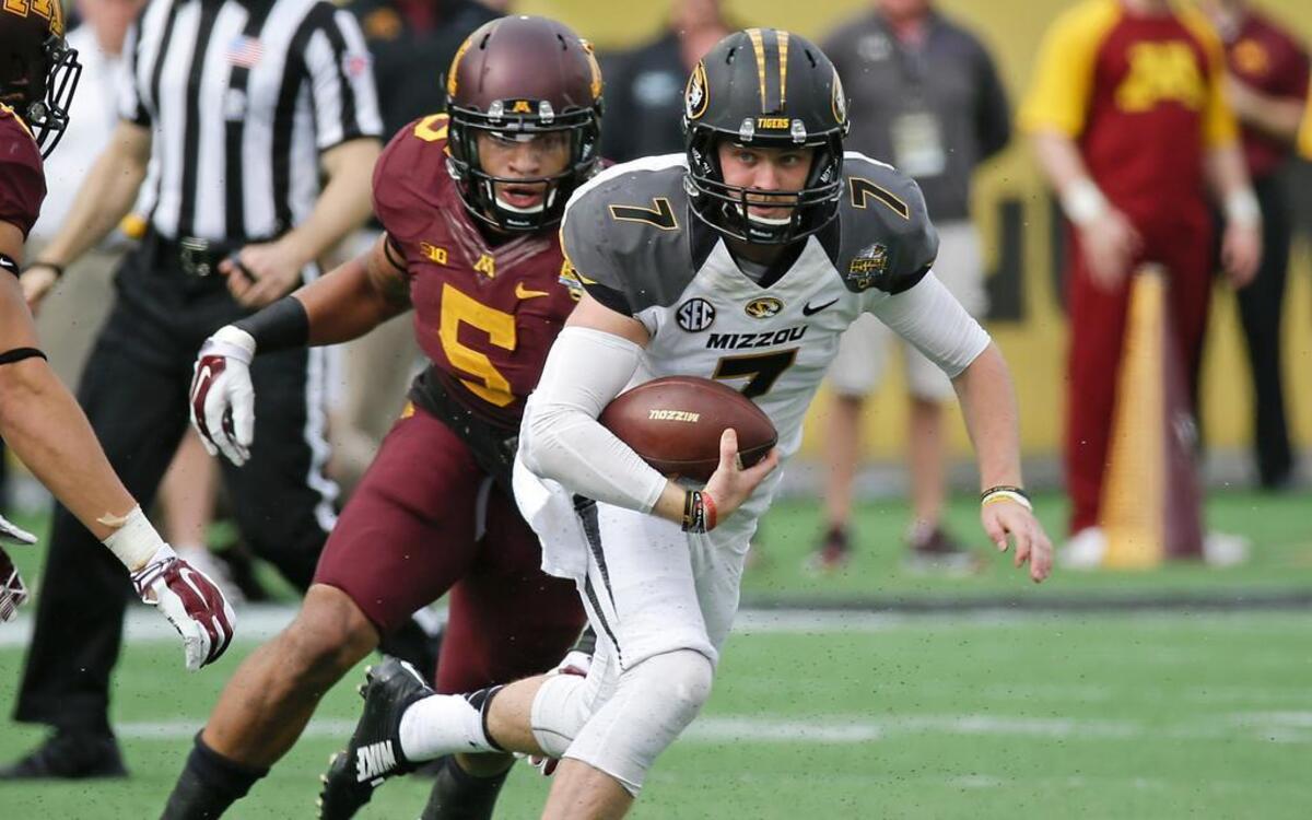 
Missouri quarterback Maty Mauk (7), shown here in the Citrus Bowl against Minnesota, will lead the No. 24 Tigers in his senior season.
