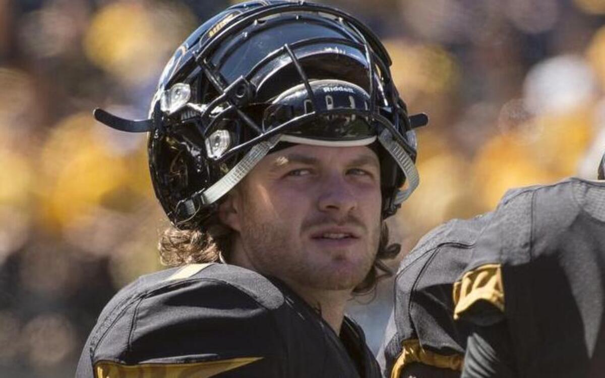 
Missouri quarterback Maty Mauk watched his team play Connecticut during Saturday’s game.
