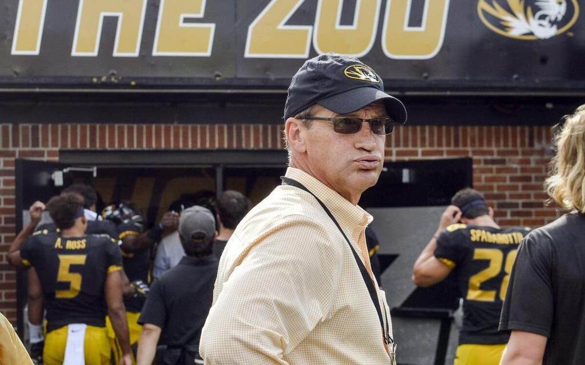 Missouri athletic director Jim Sterk watched the members of the football team head into the locker room after the Tigers lost to the Kentucky 35-21 on Saturday, Oct. 28, 2016, in Columbia on Faurot Field in Memorial Stadium.