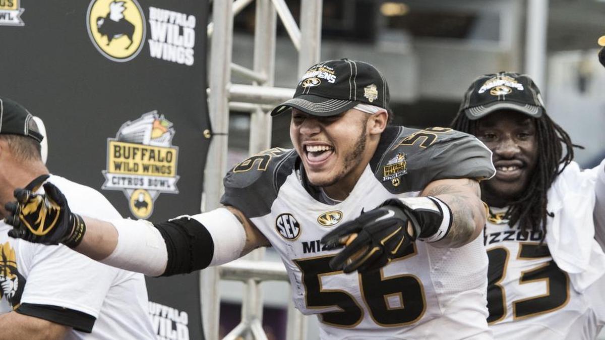 
Missouri Tigers defensive lineman Shane Ray (56).
