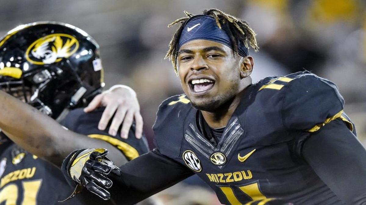 Missouri Tigers defensive back Aarion Penton.