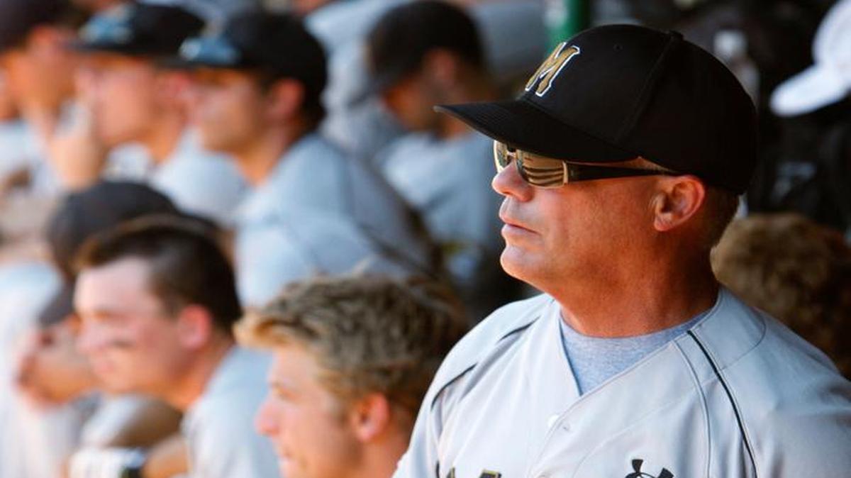 
In 2011, Missouri baseball coach Tim Jamieson watched as the the Texas A&M team celebrated after the Big 12 NCAA college baseball tournament championship game in Oklahoma City. Jamieson’s contract expires next month, and his return is uncertain.
