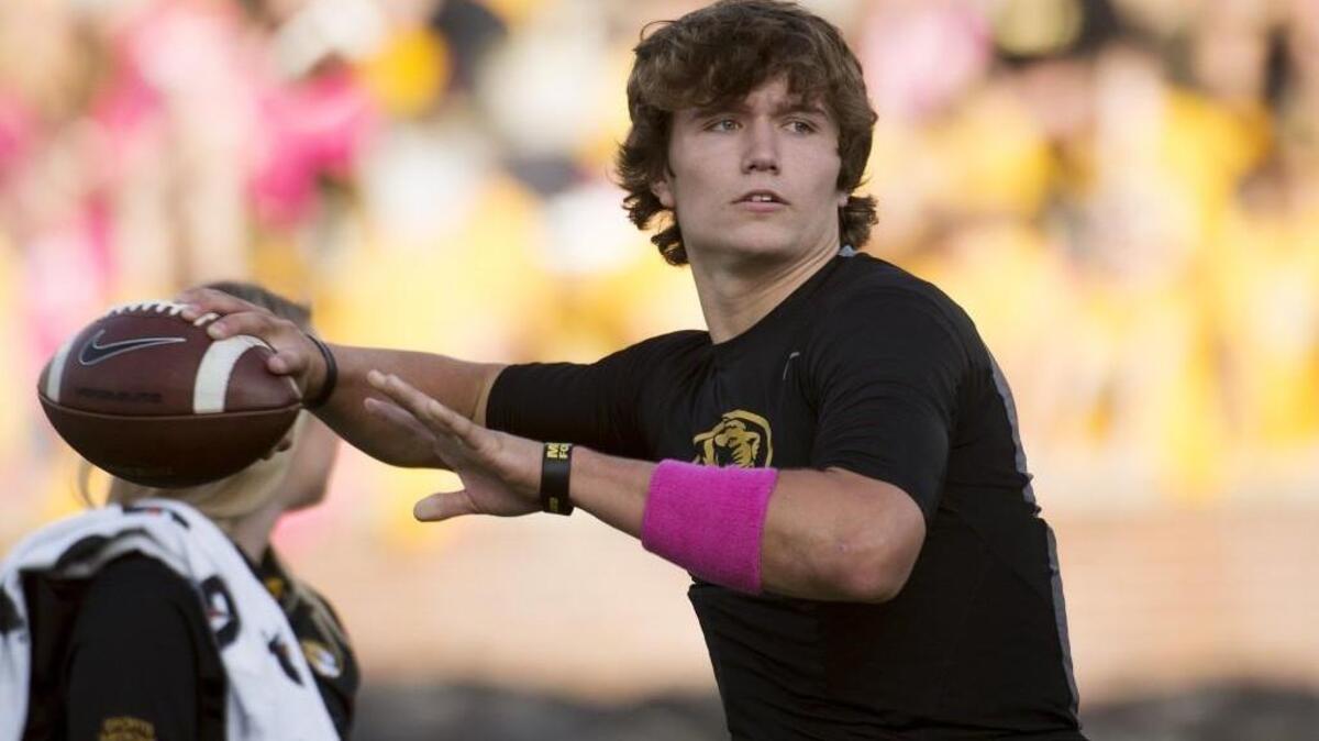
Quarterback Drew Lock will start again for Missouri on Saturday.
