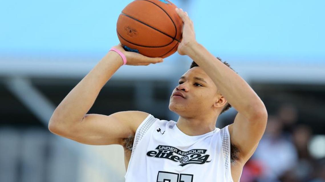 Small forward Kevin Knox II (above) of Tampa (Fla.) Catholic High is playing in Wednesday’s McDonald’s All-American Game — and Michael Porter Jr. would like him to play with him at Missouri.