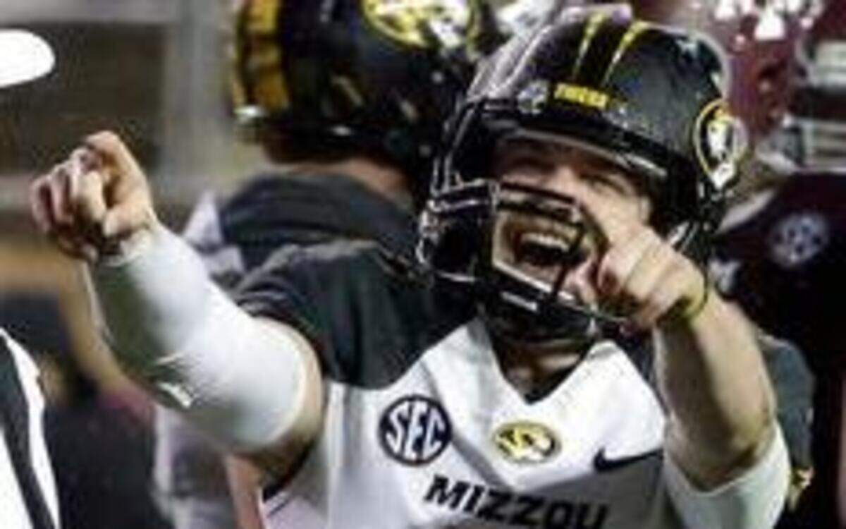 
After a 34-27 road victory Saturday over Texas A&M, Missouri, led by quarterback Maty Mauk, jumped from unranked to No. 19 in The Associated Press football poll released Sunday. 
