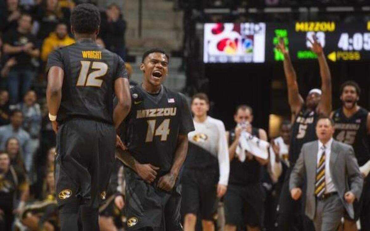
Before topping the Florida Gators on Tuesday, MU and players Keith Shamburger (right) and Namon Wright had gone nearly seven weeks without a win and endured 13 straight defeats, a record for most consecutive losses in program history.

