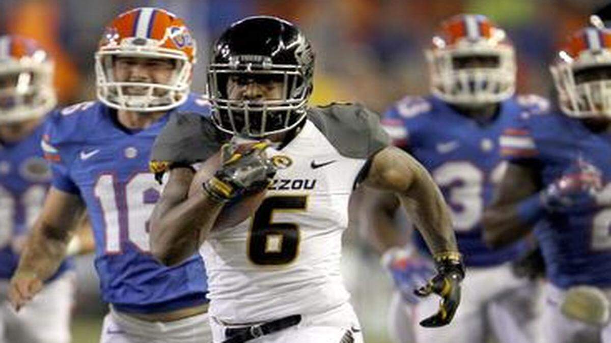 
Missouri’s Marcus Murphy returned the opening kickoff for a touchdown against Florida on Oct. 18.


